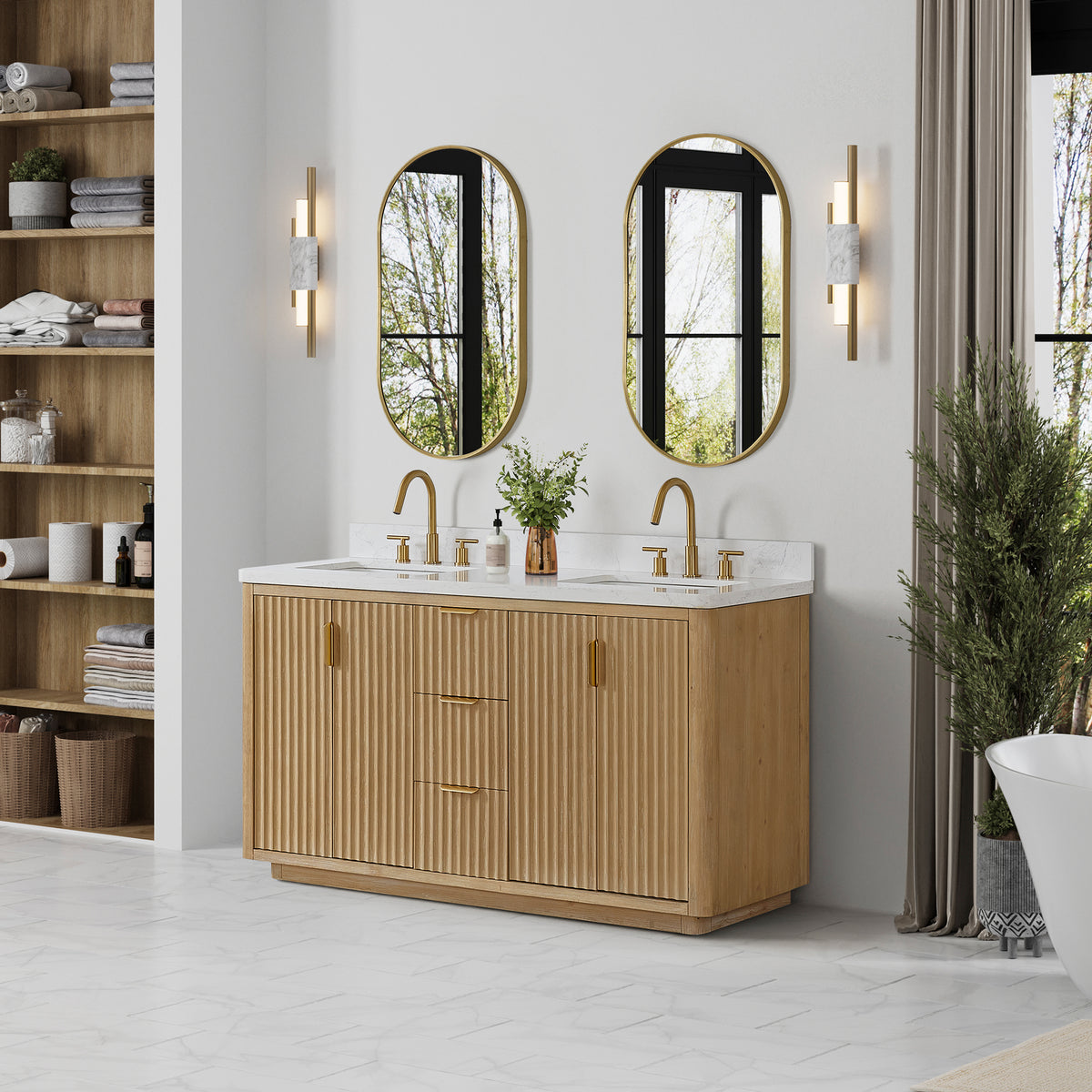Amazon.com: Vanity Art 54 Inch Under Mount Single Sink