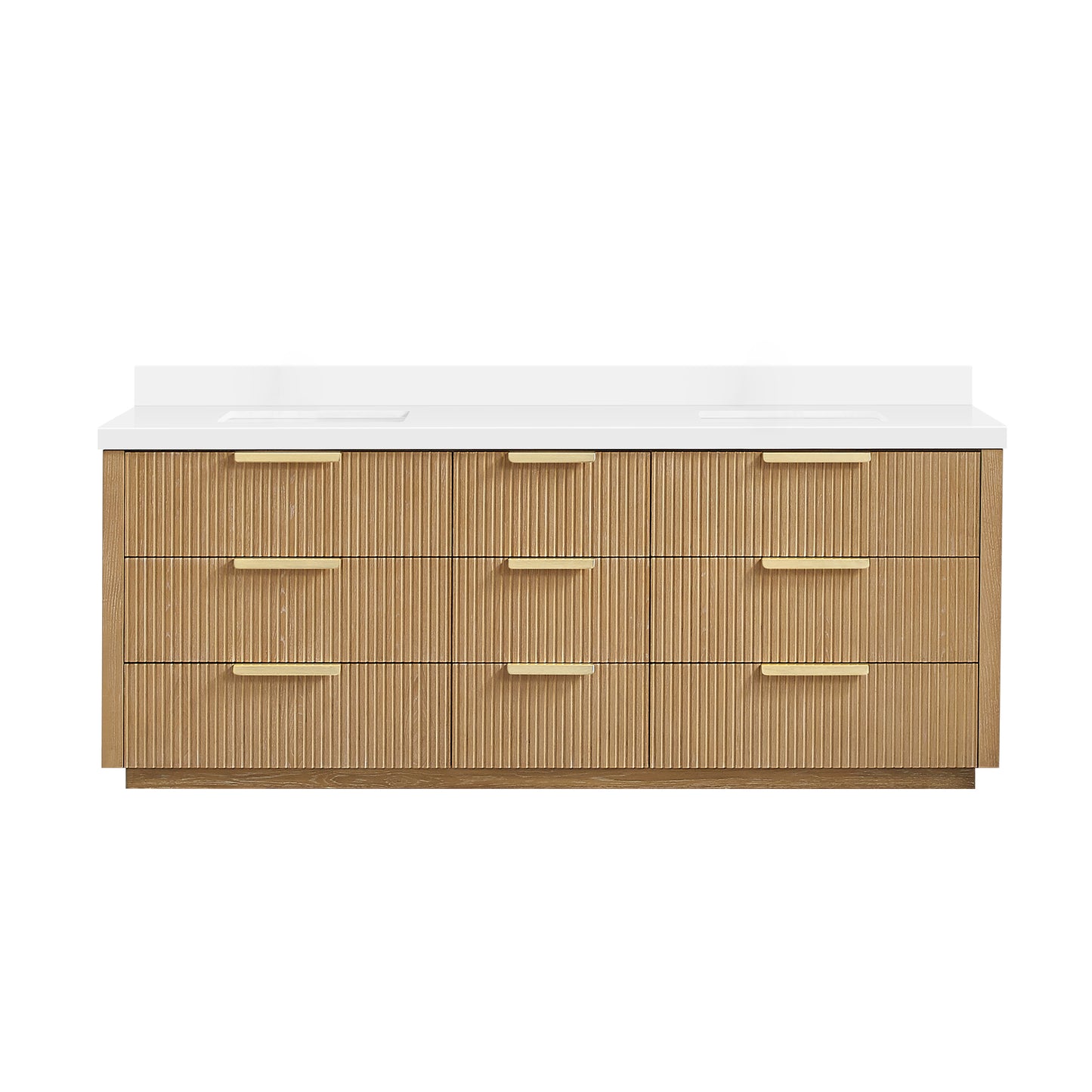 Santarem 84" Double Bath Vanity in Washed Ash Grey