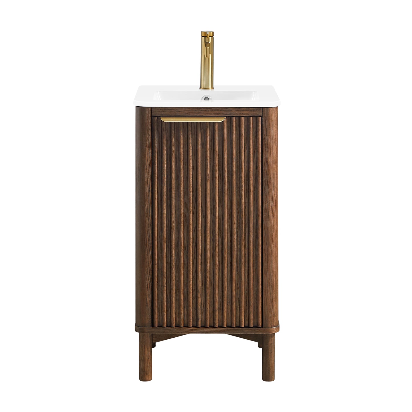 Mumbai 18" Single Bath Vanity in Aged Dark Brown Oak
