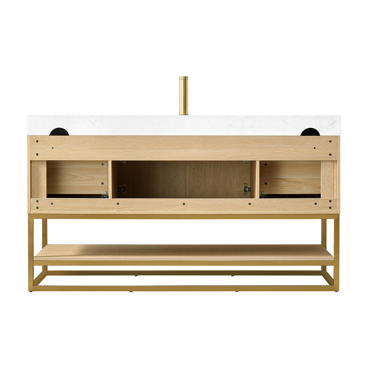 Vittoria 60" Single Bath Vanity in Dark Oak