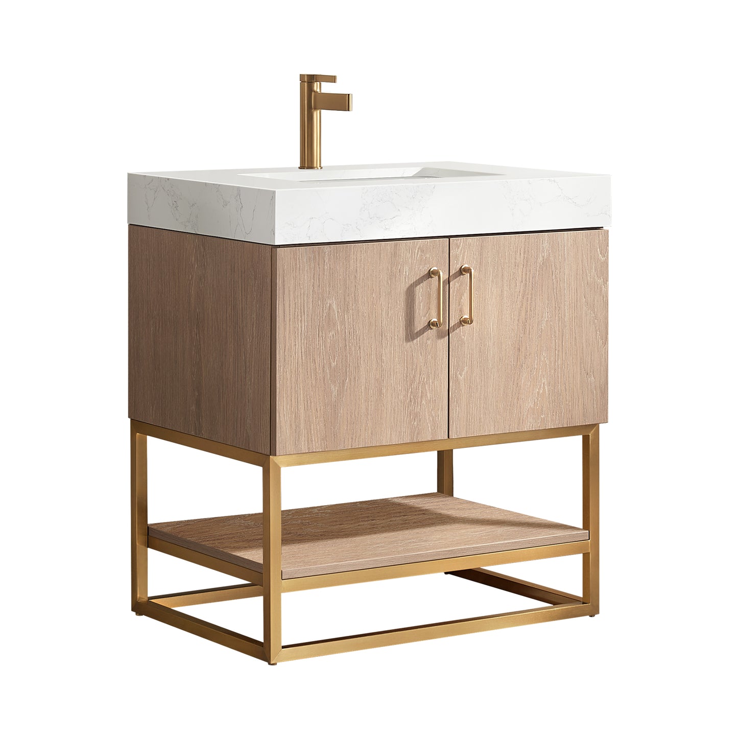 Alistair 30" Single Vanity in North American Oak