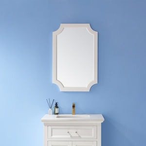 Open image in slideshow, Vinnova Grossetto 24&quot; Irregular Farmhouse Bathroom / Vanity framed Wall Mounted Mirror
