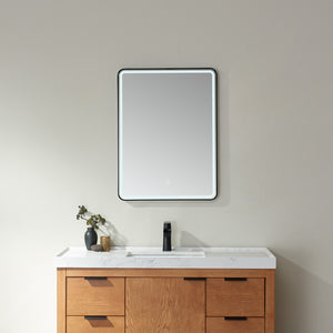 Open image in slideshow, Vinnova Piceno Rectangle LED Lighted Accent Bathroom/Vanity Wall Mirror
