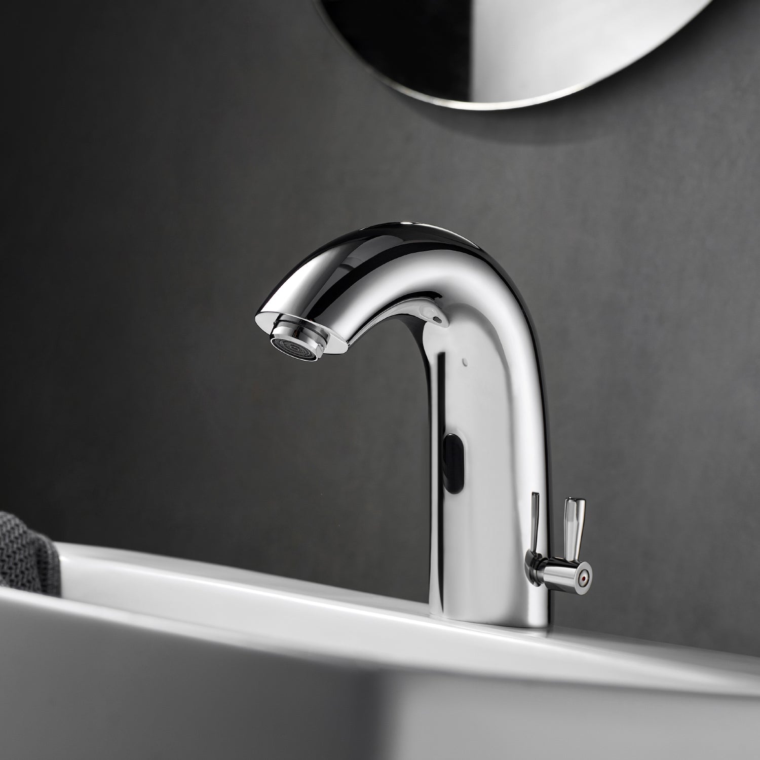 Jumilla Automatic Sensor Touchless Single-Hole Bathroom Faucet
