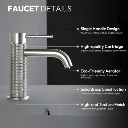 Mendavia Single Handle Brushed Nickel Faucet