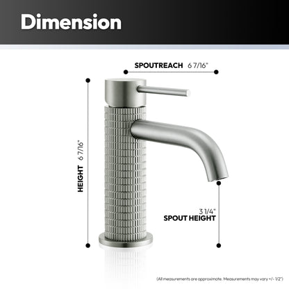 Mendavia Single Handle Brushed Nickel Faucet