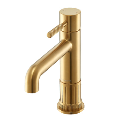Mexico Single Handle Brushed Gold Bathroom Faucet