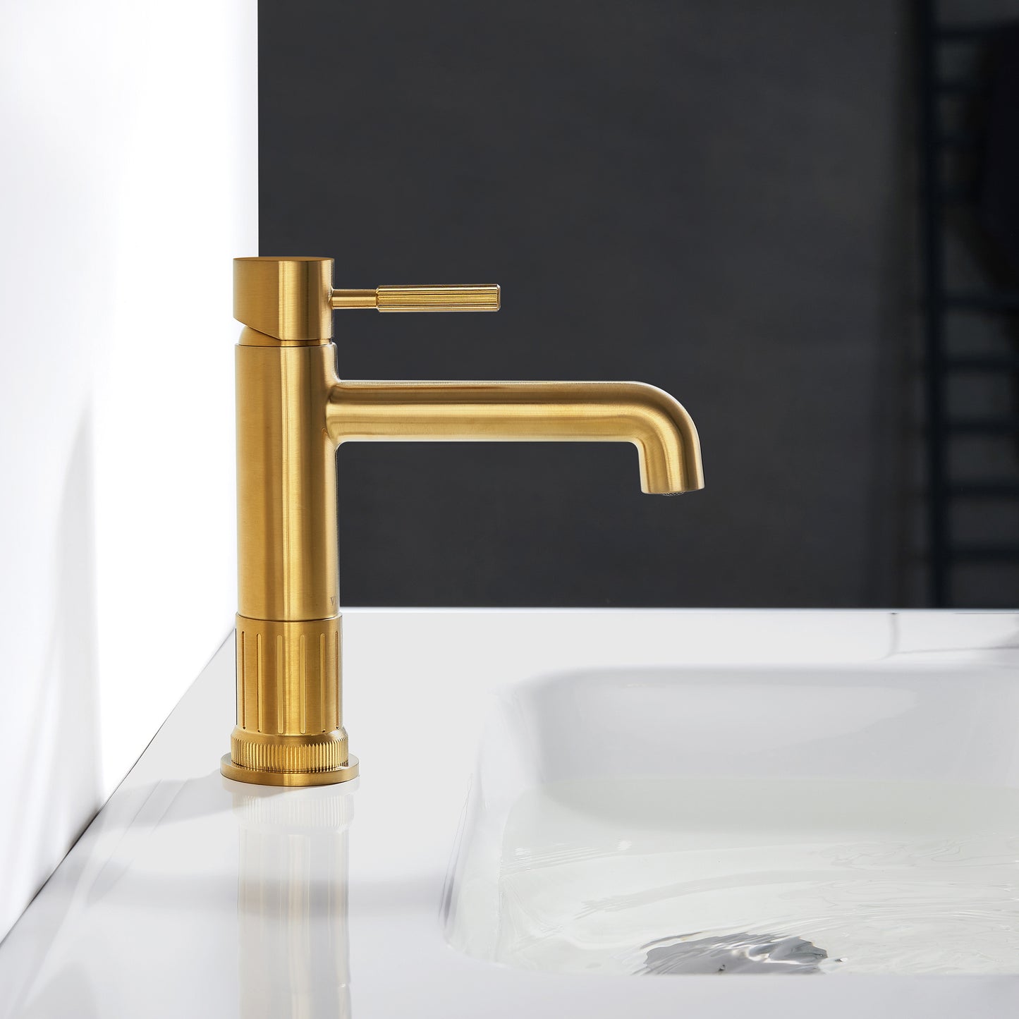 Mexico Single Handle Brushed Gold Bathroom Faucet