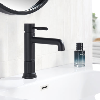 Mexico Single Handle Matte Black Bathroom Faucet