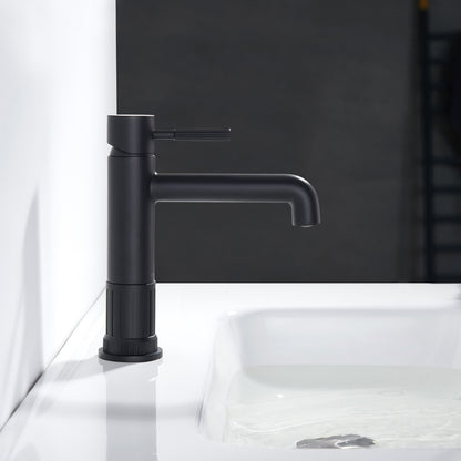 Mexico Single Handle Matte Black Bathroom Faucet