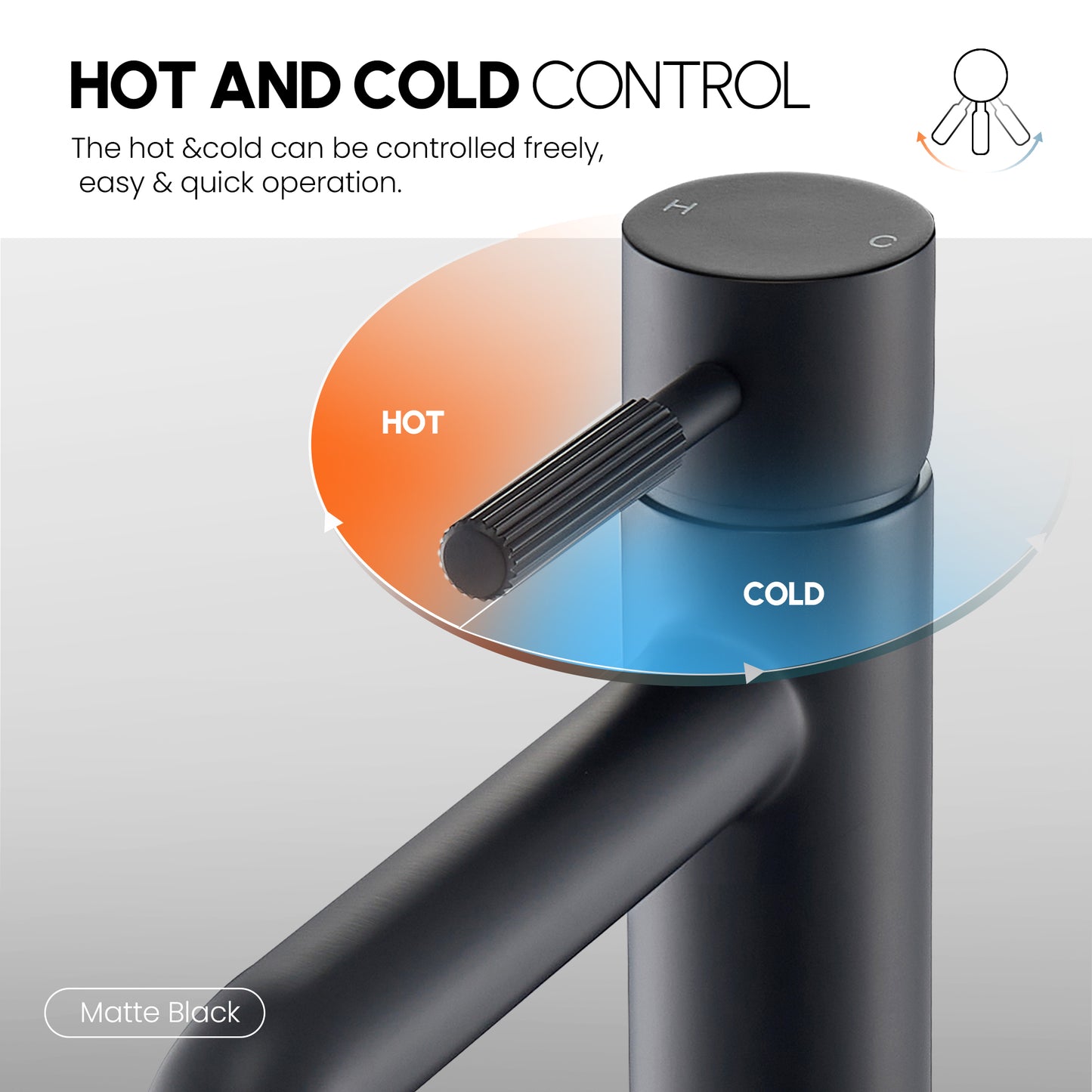 Mexico Single Handle Matte Black Bathroom Faucet