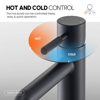 Mexico Single Handle Matte Black Bathroom Faucet