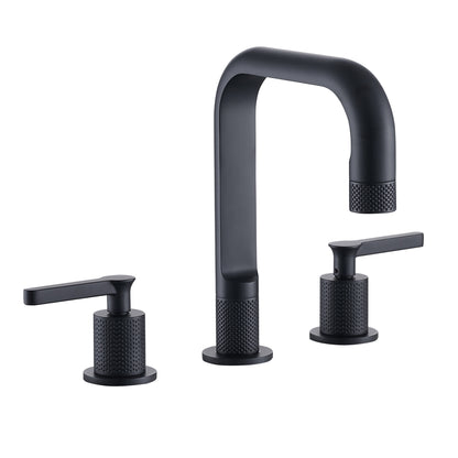 Vinnova New York Widespread Matte Black Faucet