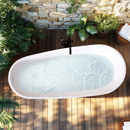 Vinnova Lahore 59.1" x 29.1" Soaking Bathtub