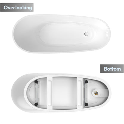 Vinnova Lahore 66.9" x 29.1" Soaking Bathtub