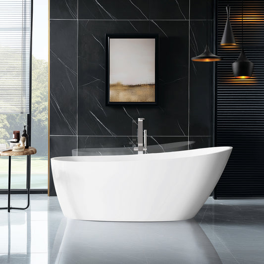 Vinnova Lahore 66.9" x 29.1" Soaking Bathtub