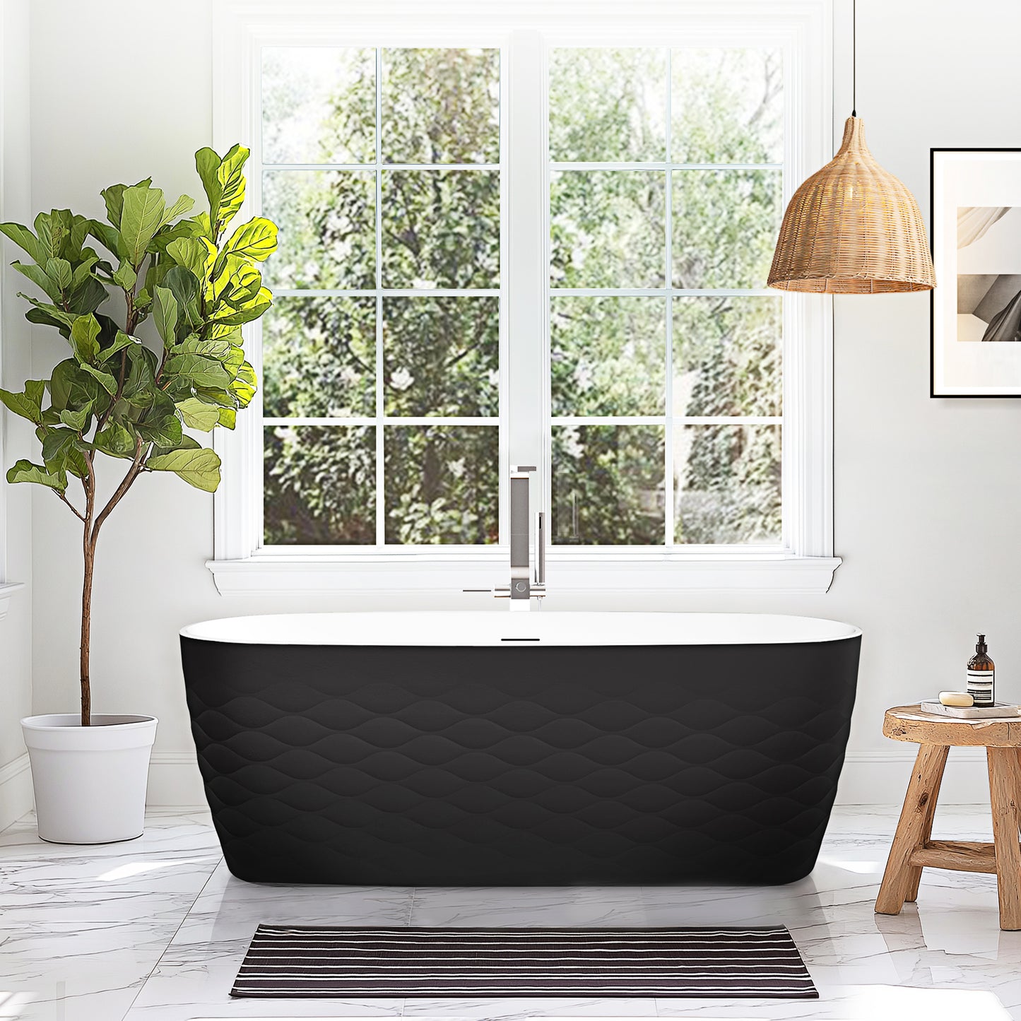 Vinnova London 66.9" x 31.5" Soaking Bathtub