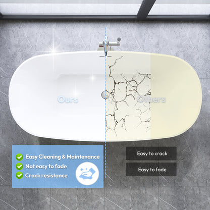 Vinnova London 66.9" x 31.5" Soaking Bathtub