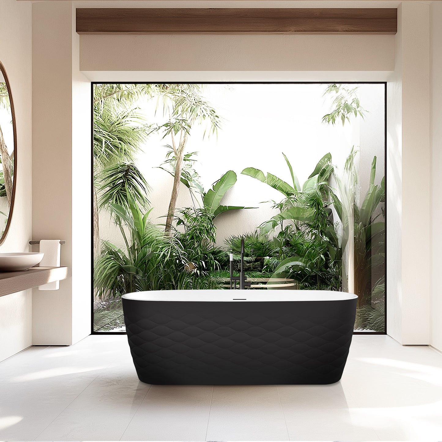 Vinnova London 66.9" x 31.5" Soaking Bathtub