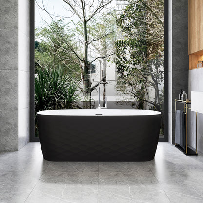 Vinnova London 66.9" x 31.5" Soaking Bathtub