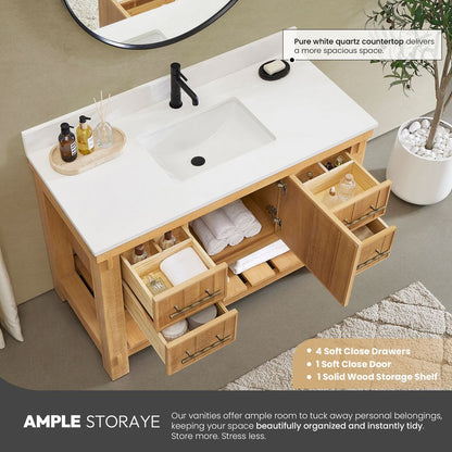Paris 48" Free-standing Single Bath Vanity in Acacia Classic Grey