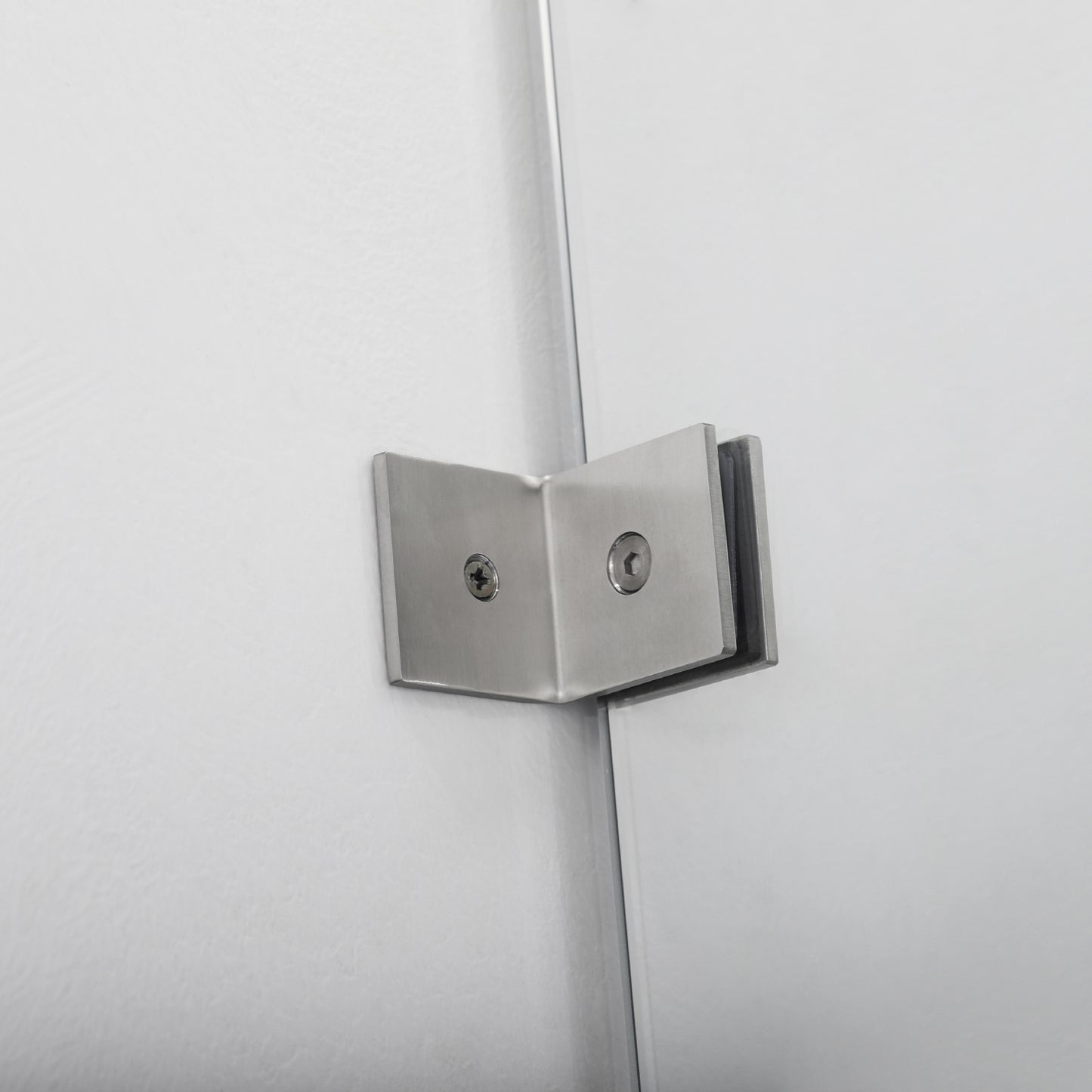Villena 52" W x 78" H Rectangle Single Sliding Frameless Shower Enclosure in Brushed Nickel