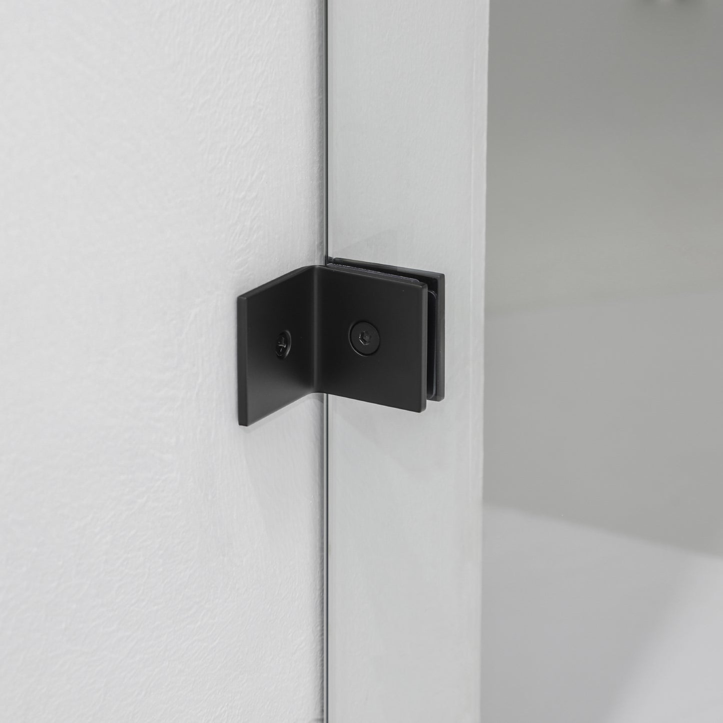 Villena 52" W x 78" H Rectangle Single Sliding Frameless Shower Enclosure in Matte Black