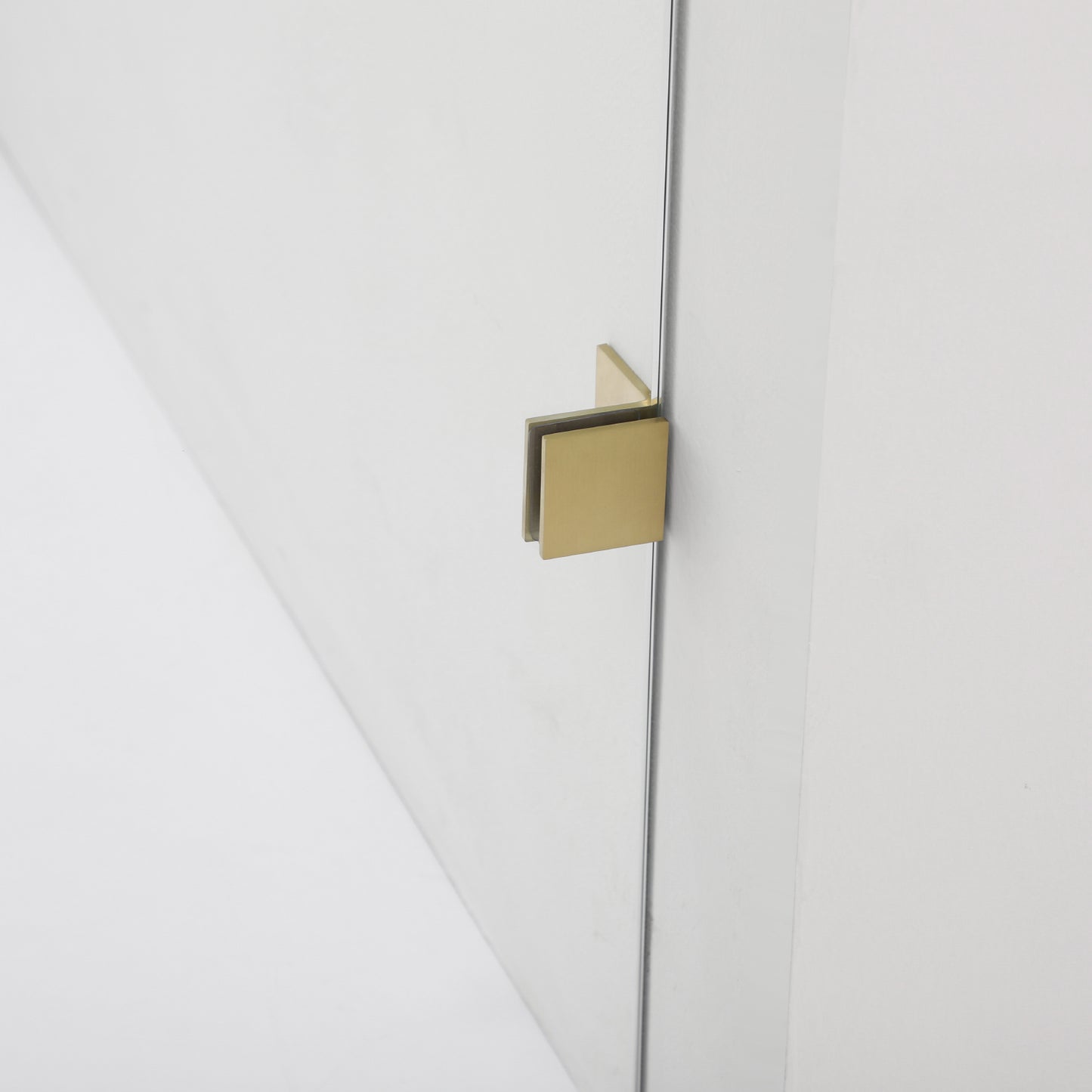 Villena 60" W x 78" H Rectangle Single Sliding Frameless Shower Enclosure in Brushed Gold