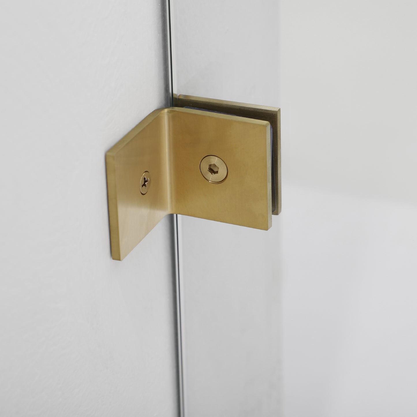 Villena 60" W x 78" H Rectangle Single Sliding Frameless Shower Enclosure in Brushed Gold
