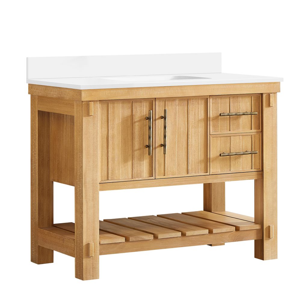 Paris 42" Free-standing Single Bath Vanity in Acacia Classic Grey