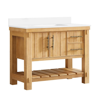 Paris 42" Free-standing Single Bath Vanity in Acacia Classic Grey