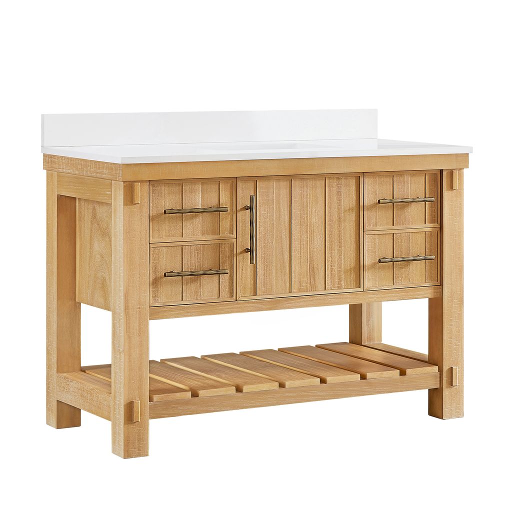 Paris 48" Free-standing Single Bath Vanity in Acacia Classic Grey