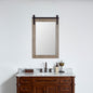 Cortes 24" Rectangular Bathroom Vanity Barndoor Wall Mount Mirror in Grey