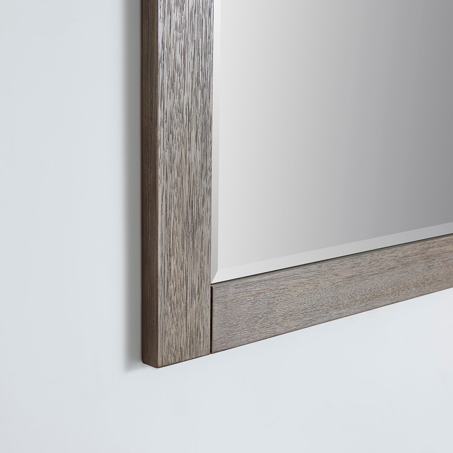 Cortes 60" Rectangular Bathroom Vanity Barndoor Wall Mount Mirror in Grey