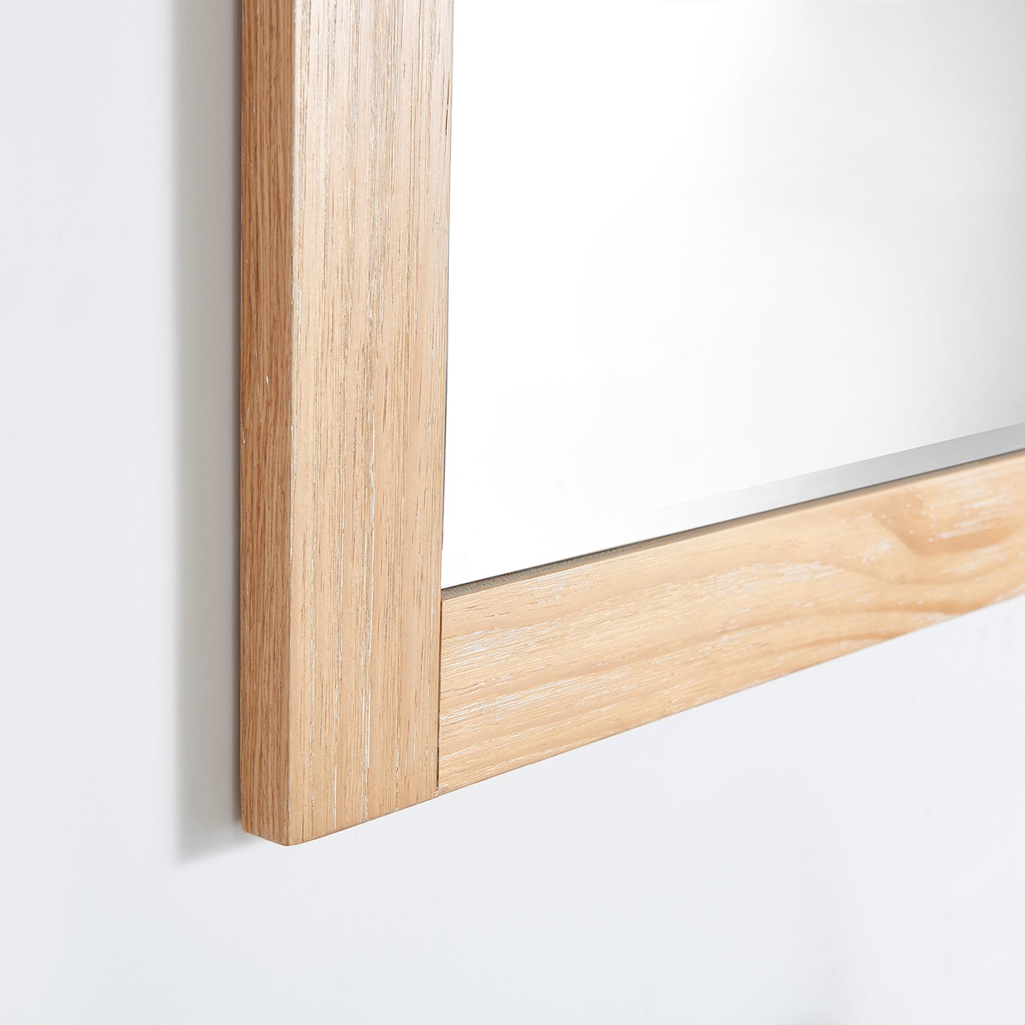 Cortes 72" Rectangular Bathroom Vanity Barndoor Wall Mount Mirror in Pine