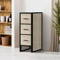 Toledo 12" Light Walnut Storage Cabinet for Bathroom and Living Room