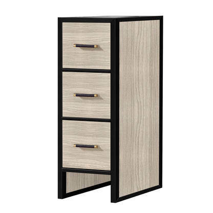 Toledo 12" Light Walnut Storage Cabinet for Bathroom and Living Room