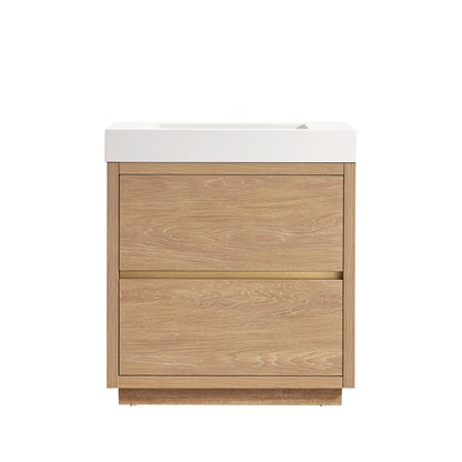 Huesca 30" Single Sink Bath Vanity in North American Oak