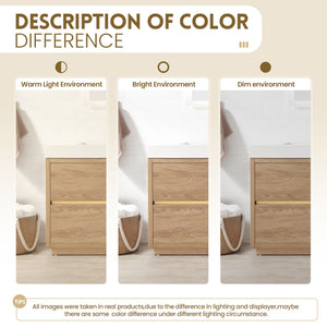 Huesca 84" Double Sink Bath Vanity in North American Oak with White Composite Integral Square Sink Top