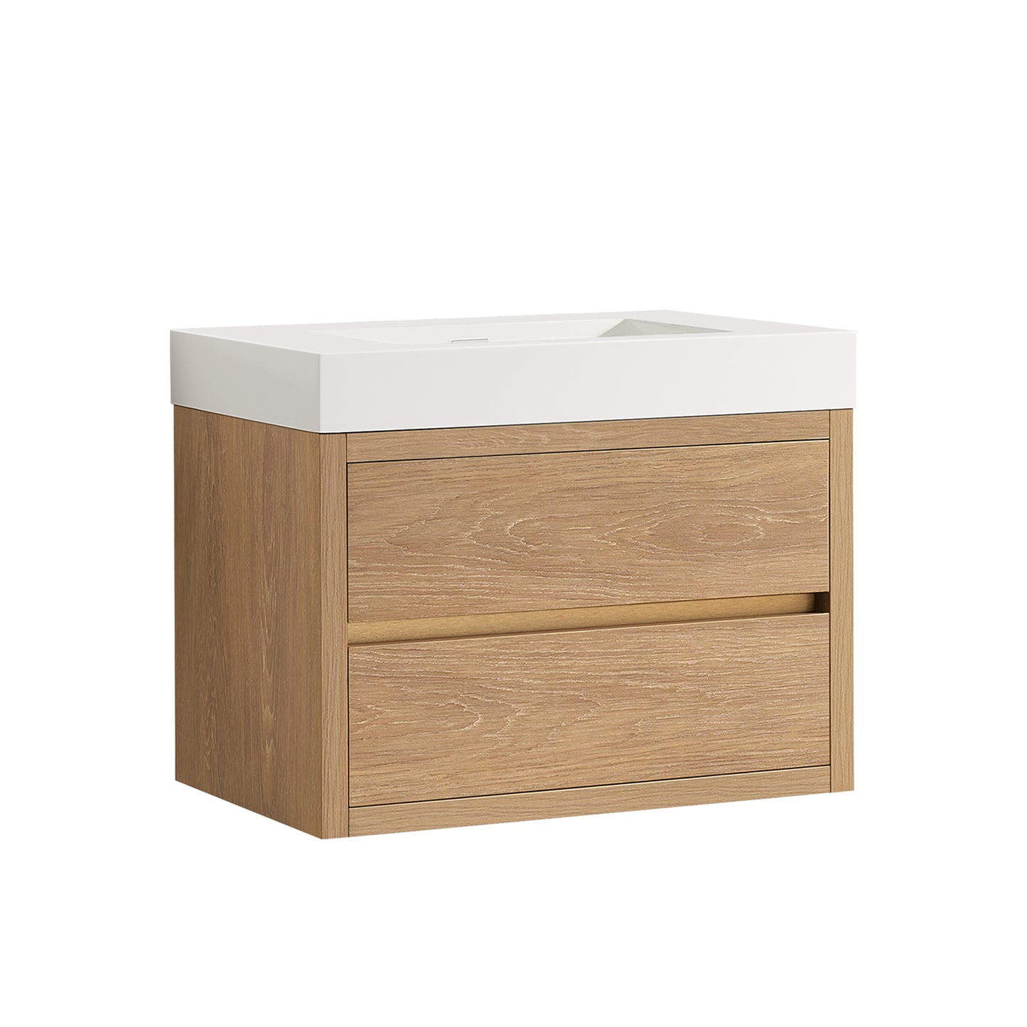 Palencia 30" Single Sink Wall-Mount Bath Vanity in North American Oak