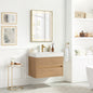 Palencia 30" Single Sink Wall-Mount Bath Vanity in North American Oak