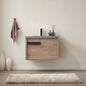 Carcastillo 30" Single Sink Bath Vanity in North American Oak with Grey Sintered Stone Top