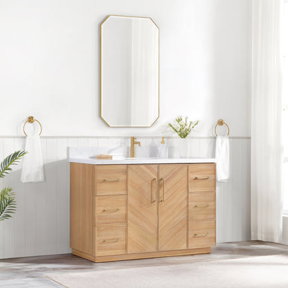 Karachi 48" Single Sink Bath Vanity in Acacia Classic Gray