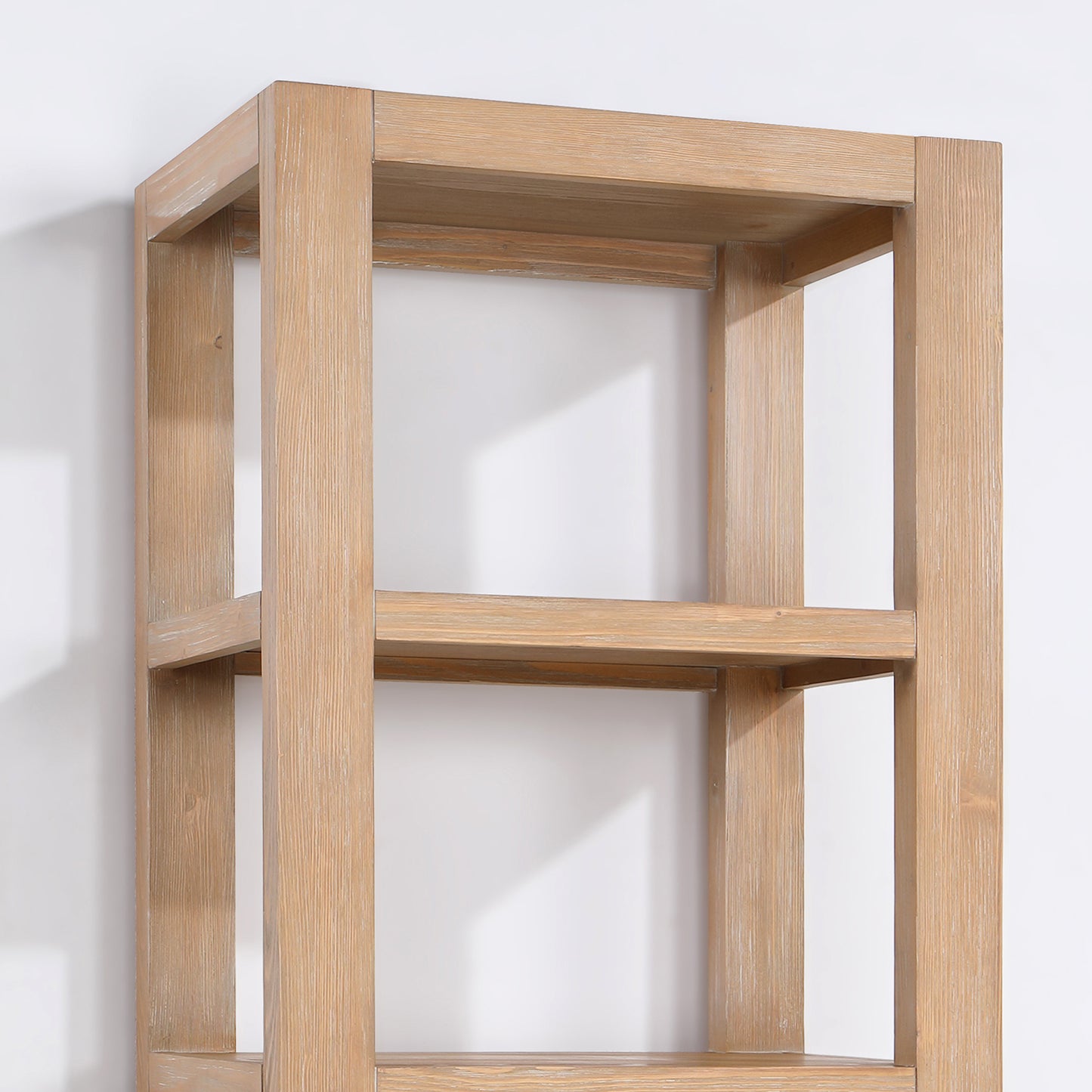 León 22" Fir Wood Brown Linen Storage Cabinet