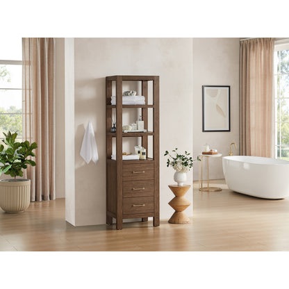 León 22" Spruce Aged Brown Storage Cabinet