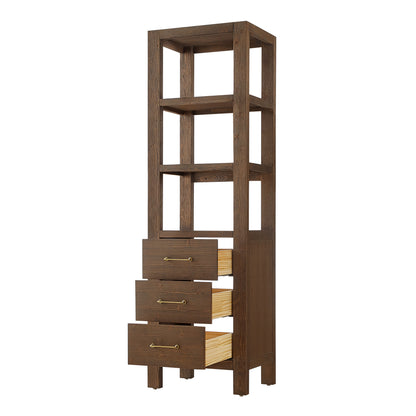 León 22" Spruce Aged Brown Storage Cabinet