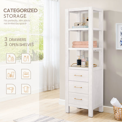 León 22" Washed White Linen Storage Cabinet