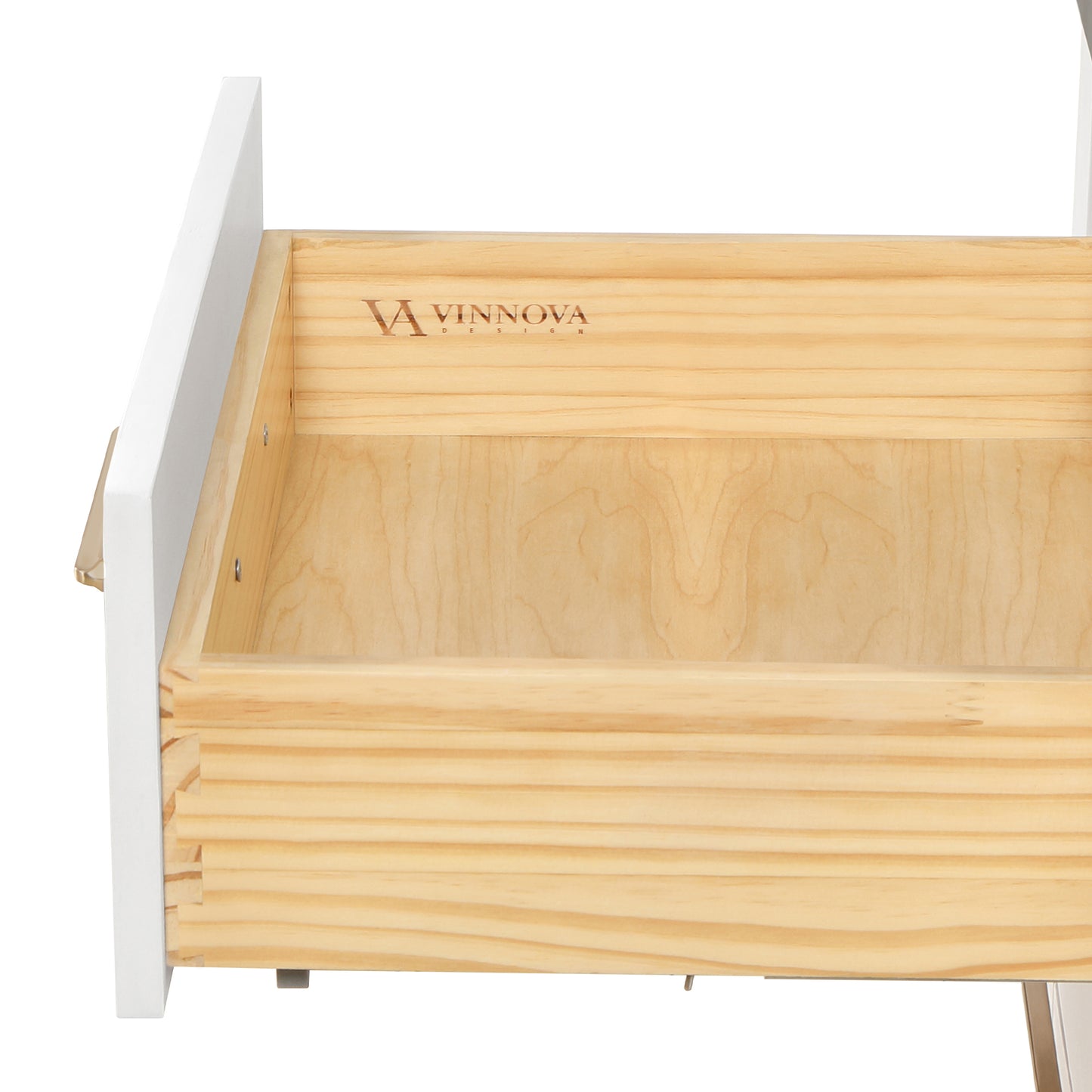 León 22" Washed White Linen Storage Cabinet