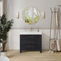 León 36" Free-standing Single Bathroom Vanity in Fir Wood Black