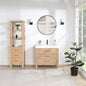 León 36" Free-standing Single Bathroom Vanity in Fir Wood Brown